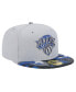 Фото #2 товара Men's Gray New York Knicks Active Color Camo Visor 59FIFTY Fitted Hat