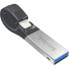 Фото #9 товара SanDisk iXpand - 64 GB - USB Type-A / Lightning - 3.2 Gen 1 (3.1 Gen 1) - Other - 5.4 g - Black - Silver