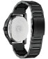 ფოტო #3 პროდუქტის Drive from Citizen Eco-Drive Men's Black Stainless Steel Bracelet Watch 42mm