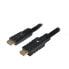 Фото #1 товара LogiLink CHA0025 - 25 m - HDMI Type A (Standard) - HDMI Type A (Standard) - 4096 x 2016 pixels - Black