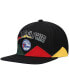 Фото #3 товара Men's Black Philadelphia 76ers Black History Month Snapback Hat