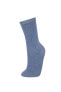 Kadın 5'li Pamuklu Uzun Çorap B8439axns