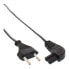 Фото #2 товара InLine power cable - Euro male / Euro8 male angled - black - 5m