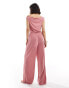 Фото #3 товара ONLY slinky jumpsuit in dusty pink