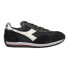 Фото #1 товара Diadora Equipe H Dirty Stone Wash Evo Lace Up Mens Black Sneakers Casual Shoes