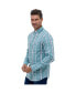 ფოტო #1 პროდუქტის Men's Gambi Long Sleeve Check Shirt