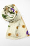 Фото #12 товара Шейный платок с принтом ZARA