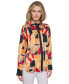 ფოტო #1 პროდუქტის Women's Oversized Printed Blouse