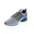 Фото #4 товара Puma Axelion Break 19497903 Mens Gray Canvas Lace Up Athletic Running Shoes 11
