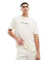 ASOS DESIGN relaxed t-shirt in textured fabric with city chest print