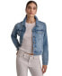 Фото #13 товара Women's Button-Down Denim Trucker Jacket