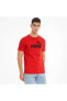 586666 Ess Logo Tee Tişort Erkek T-shirt Kırmızı