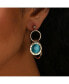 ფოტო #3 პროდუქტის Women's Circular Drop Earrings