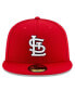 Фото #4 товара Men's Red St. Louis Cardinals National Baseball Hall of Fame 59FIFTY Fitted Hat