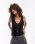 Фото #2 товара Mango sleeveless bodysuit in black