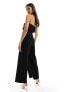 Фото #7 товара River Island bandeau tailored jumpsuit in black