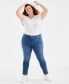 Plus Size Mid-Rise Slim-Leg Stretch Jeans