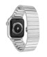 Фото #3 товара Ремешок для часов WITHit мужской браслет из нержавеющей стали Silver-Tone совместимый с Apple Watch 42/44/45/Ultra/Ultra 2
