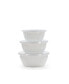 Solid White Enamelware Collection Nesting Bowls, Set of 3
