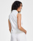 Фото #2 товара Women's Striped Crop Vest, Created for Macy's