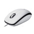 Mouse with Cable and Optical Sensor Logitech M100 White 1000 dpi