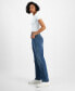 Фото #7 товара Juniors' Relaxed Ripped Straight-Leg Jeans