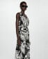 Women's Bow Printed Dress