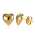ფოტო #1 პროდუქტის Dimensional Heart Stud Earrings in 10k Gold