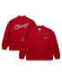 Фото #1 товара Men's Red Distressed Chicago Bulls Hardwood Classics Vintage-Like Logo Full-Zip Bomber Jacket