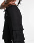 Фото #8 товара Urban Classics straight leg cargo trousers in black