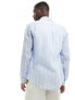 Фото #7 товара Scalpers icon linen shirt in light blue stripes