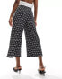 Фото #5 товара River Island culotte trousers in black pattern