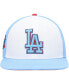 ფოტო #3 პროდუქტის Men's White, Light Blue Los Angeles Dodgers Blue Raspberry Ice Cream Drip Snapback Hat
