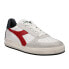 Фото #3 товара Diadora B.Elite H Leather Dirty Lace Up Mens White Sneakers Casual Shoes 174751