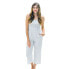 Фото #1 товара Womens' Organic Cotton Smocked Button Front Jumpsuit