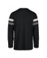 Фото #2 товара Men's Black Distressed New Orleans Saints Irving Long Sleeve T-shirt