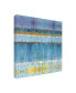 Фото #2 товара Danhui Nai Abstract Stripes Blue Canvas Art - 19.5" x 26"