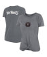 ფოტო #3 პროდუქტის Women's Gray Inter Miami CF Front Twist T-shirt