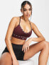 Puma low impact strong strappy bra in red