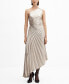 Фото #1 товара Women's Asymmetrical Pleated Dress