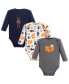Фото #1 товара Baby Boys Cotton Long-Sleeve Bodysuits, Forest, 3-Pack