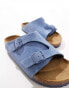 Birkenstock Zurich sandals in blue suede