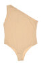 bronx and Banco 278077 one shoulder bodysuit nude size Medium