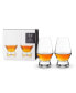 Footed Crystal Scotch Glasses, Set of 2, 8 Oz