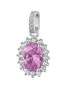 Elegant silver pendant Fancy Vibrant Pink FVP13