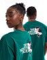 The North Face Expedition Stickers backprint oversized t-shirt in dark green exclusive to ASOS