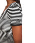 Фото #8 товара Women's Striped Square-Neck Short-Sleeve Sweater