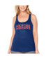 ფოტო #5 პროდუქტის Women's Royal Chicago Cubs Plus Size Swing for the Fences Racerback Tank Top