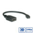 Фото #3 товара VALUE HDMI High Speed Cable + Ethernet - A - D - F/M 0.15m - 0.15 m - HDMI Type A (Standard) - HDMI Type D (Micro) - Black