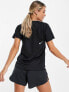 Nike Running dry fit race top in black